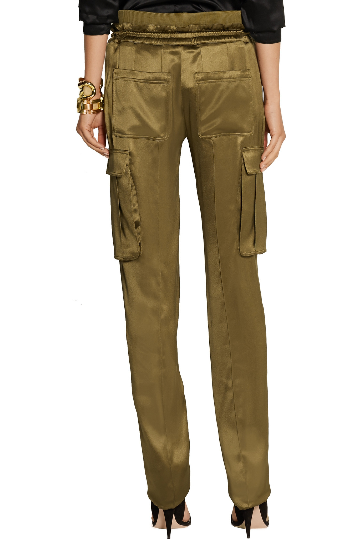 satin cargo pants